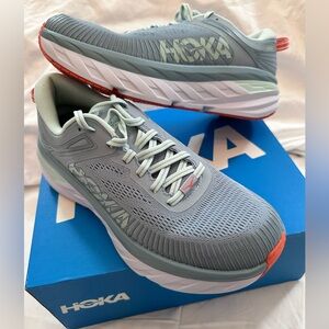 Hoka ONE ONE Bondi 7 Womens Shoes, Women's, Size: 9.5M, Blue. Brand New in Box